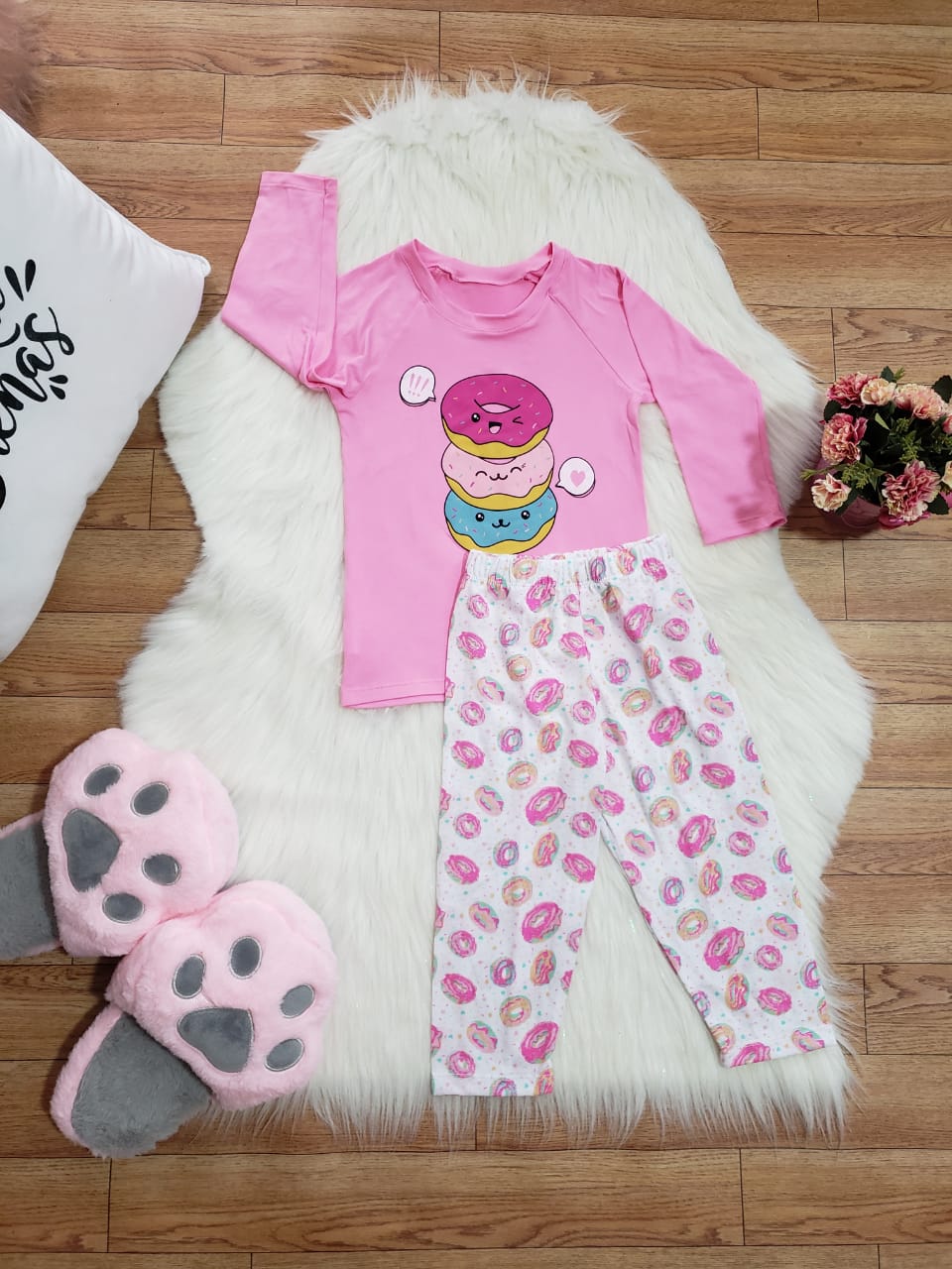 Pijama Infantil Multiuso Donna Rosa Pastell