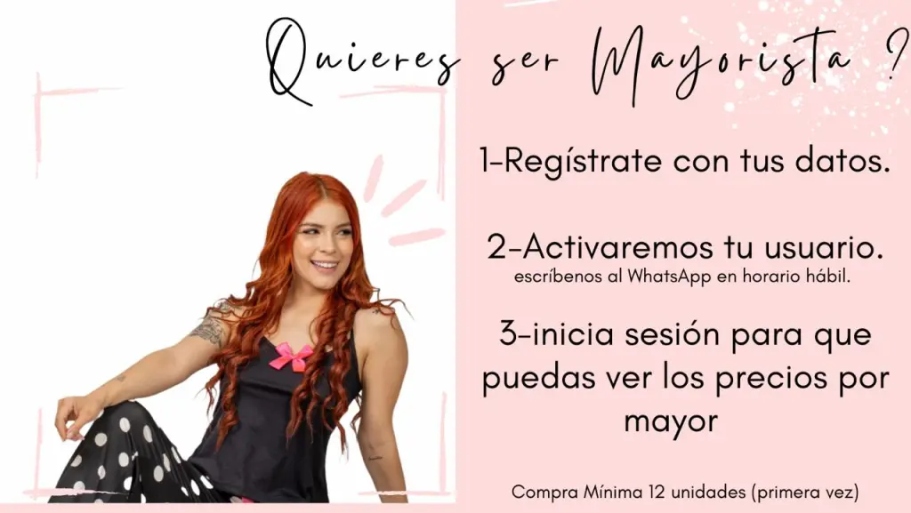 ¿Quieres ser Mayorista? Regístrate con tus datos — Rosa Pastell
